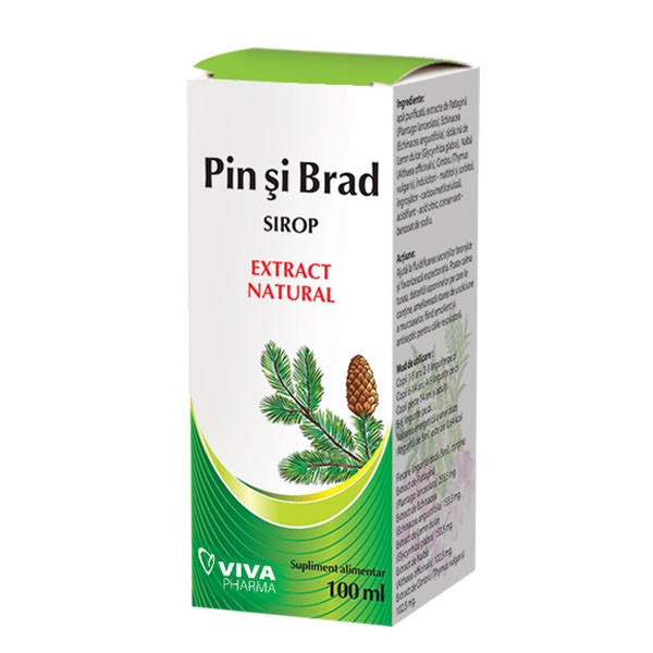 Sirop de muguri de Pin si Brad (100 ml) - VivaPharma