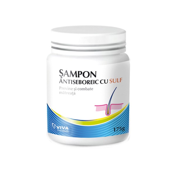 Sampon antiseboreic cu Sulf (175 g) - VivaPharma
